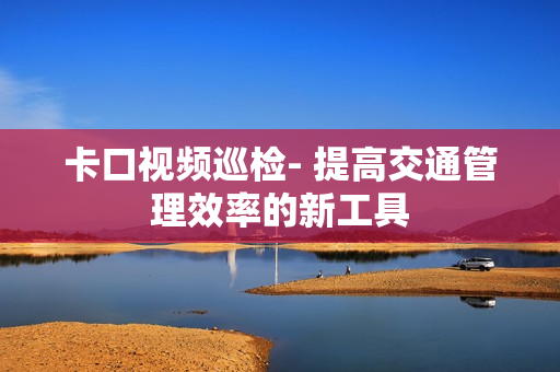 卡口視頻巡檢- 提高交通管理效率的新工具