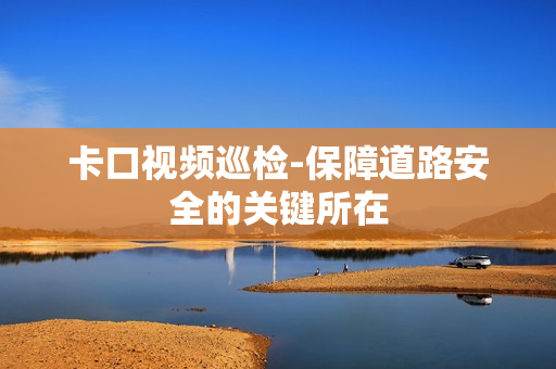 卡口視頻巡檢-保障道路安全的關鍵所在