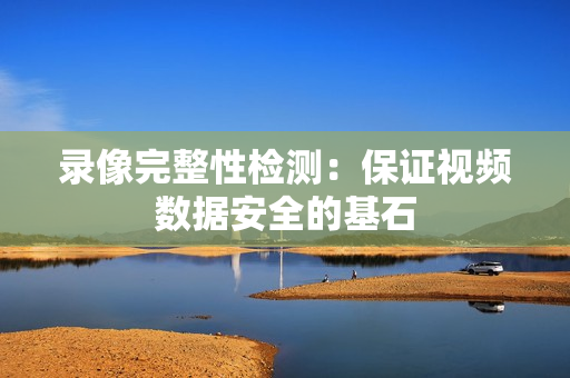 錄像完整性檢測：保證視頻數據安全的基石