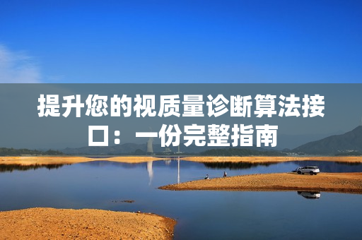 提升您的視質量診斷算法接口：一份完整指南